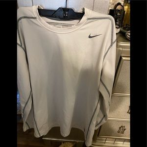 Nike Pro Combat Dri-Fit long sleeve fitted Mens workout shirt medium